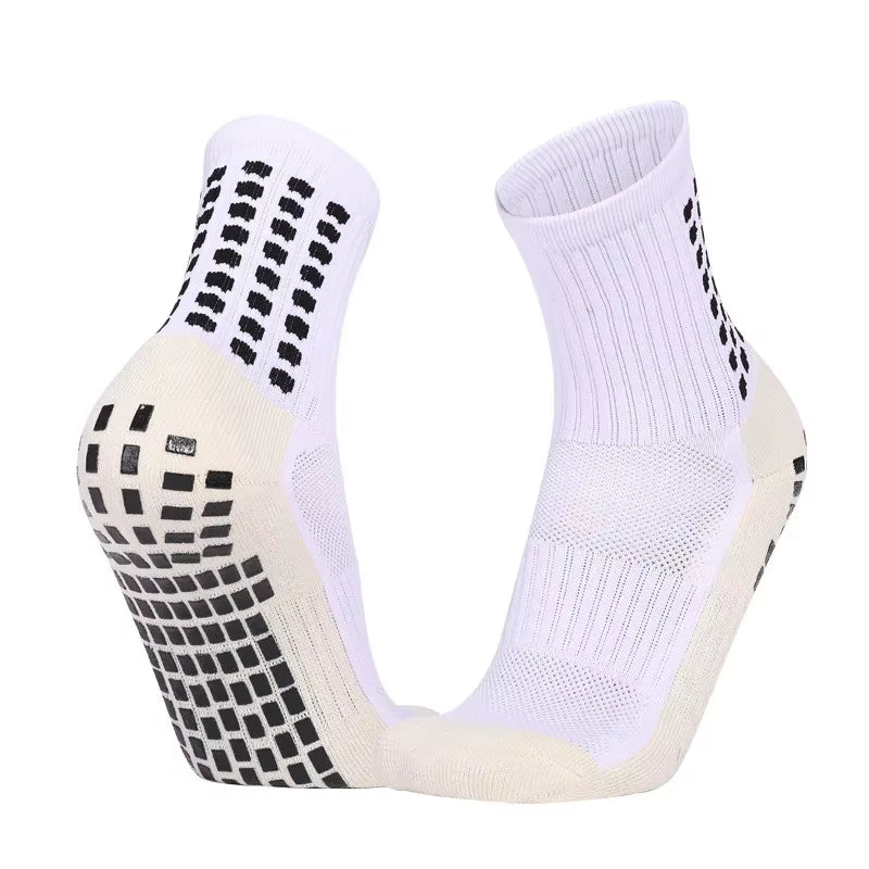 Men'S Football Soccer Socks Sports Cycling Grip Socks anti Slip Non Slip Grip Pads for Football Basketball New