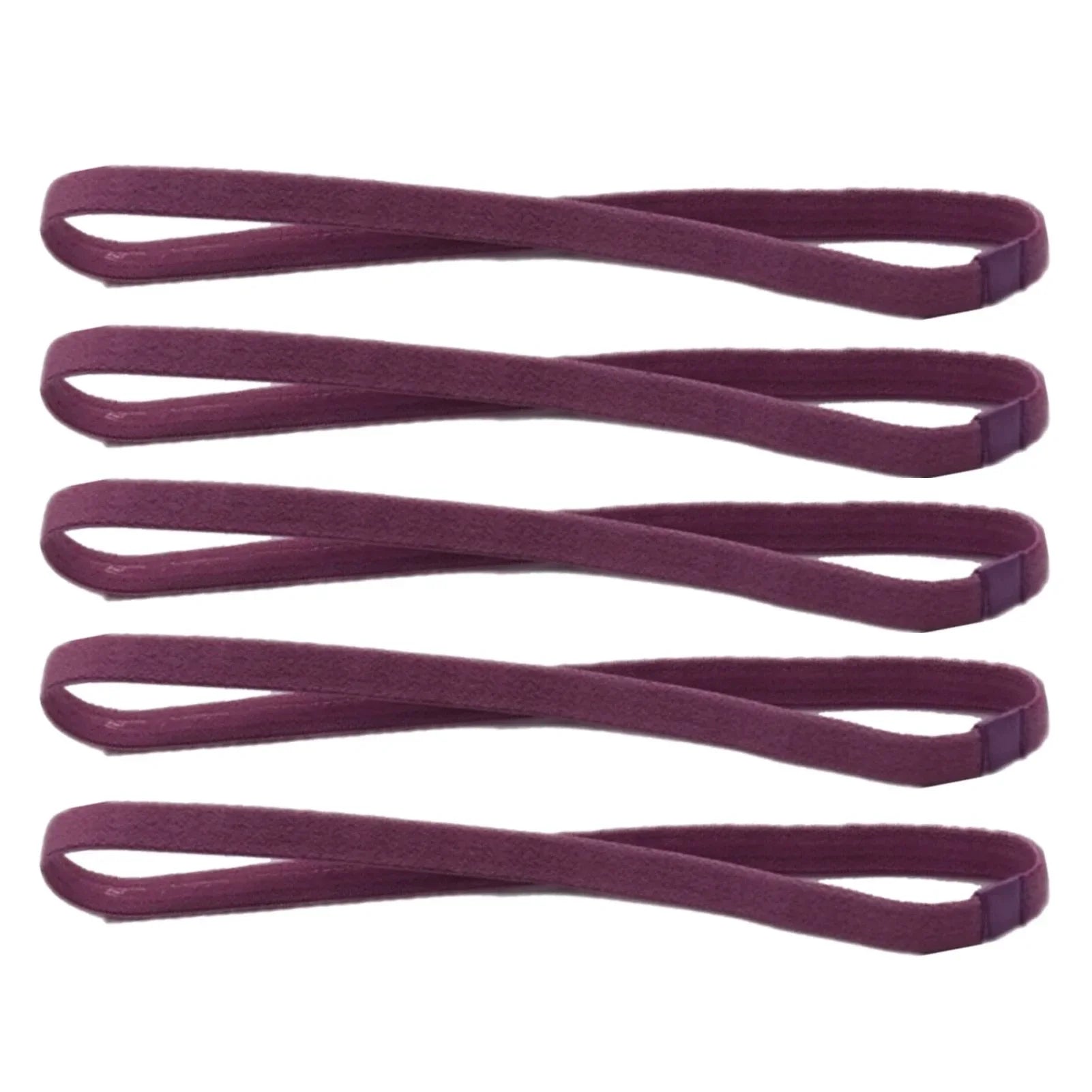1/5/20Pcs Simple Elastic Headbands Unisex Sports Hairband Non-Slip Silicone Strip Sweat Guide Yoga Running Fitness Accessories