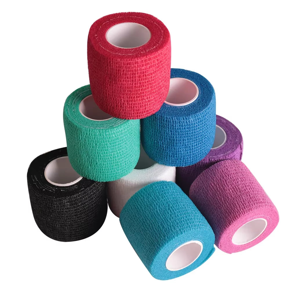 Cotton Breathable Medical Gauze Bandage for Outdoor Sports Elastic Self-Adhesive Bandages Fixing Wrist Elbow Knee Ankle Bandage