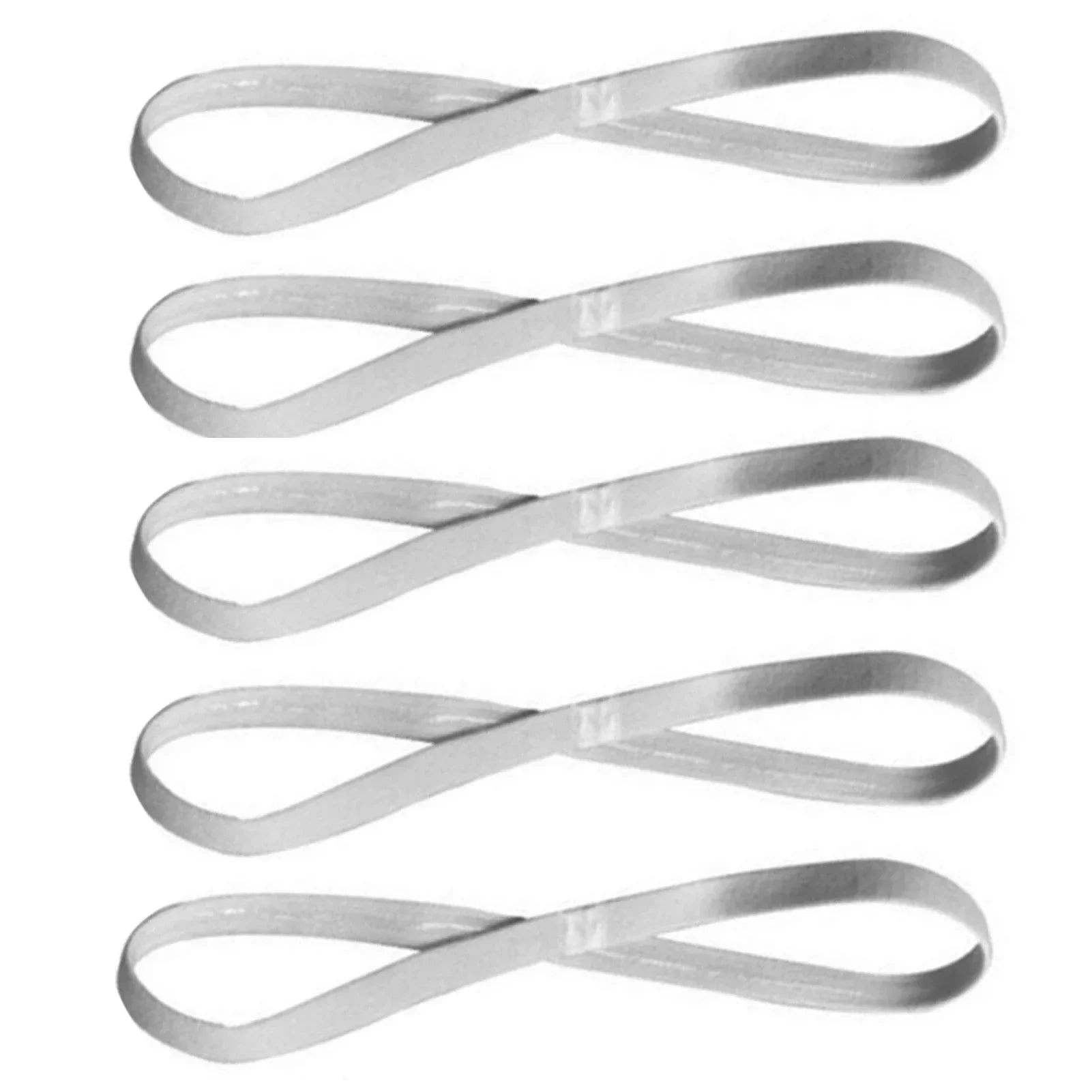 1/5/20Pcs Simple Elastic Headbands Unisex Sports Hairband Non-Slip Silicone Strip Sweat Guide Yoga Running Fitness Accessories