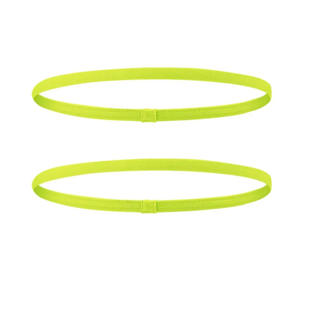 1/2/5Pcs Women Sweatbands Football Yoga Pure Hair Bands Anti-Slip Elastic Rubber Thin Sports Headband Men Hair Accessories