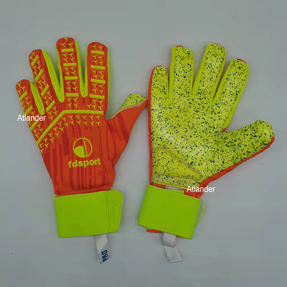 4MM Soccer Goalkeeper Gloves Thickened Latex Football Match Grip Protection Adult Goalkeeper Wrist Strap Soccer Goalie Gloves
