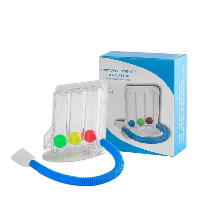Lung Function Breathing Exerciser 3 Balls Breathing Trainer Vital Capacity Lung Function Improvement Rehabilitation Equipment