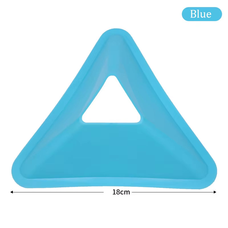 10Pcs Triangle Football Training Discs Soccer Agility Training Cones Practice Field Marking Portable Equipment for Kids Adult