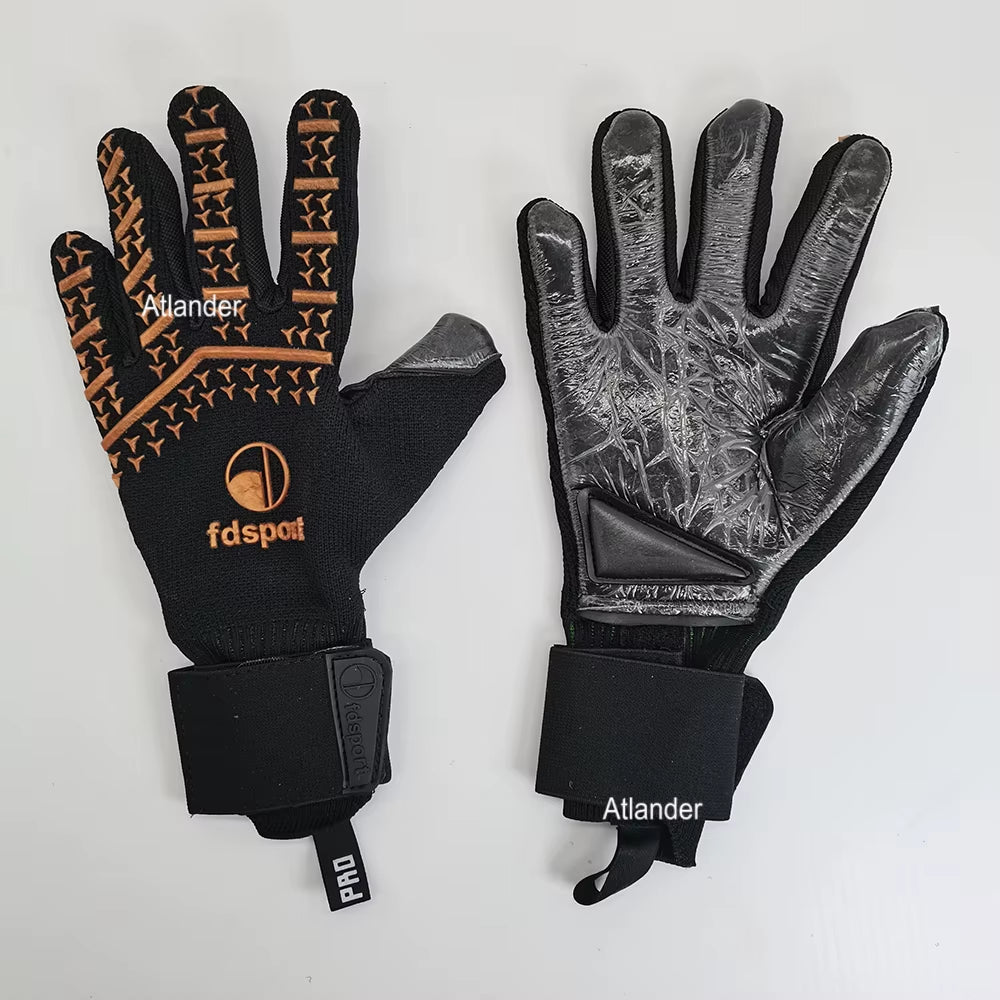 4MM Soccer Goalkeeper Gloves Thickened Latex Football Match Grip Protection Adult Goalkeeper Wrist Strap Soccer Goalie Gloves