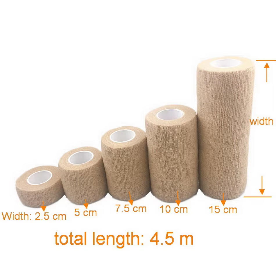 Elastic Bandage Self-Adhesive Tape for Finger Wrist Ankle Breathable Sport Fixer Tape Medical Camouflage Wrap Pet Animal Bandage