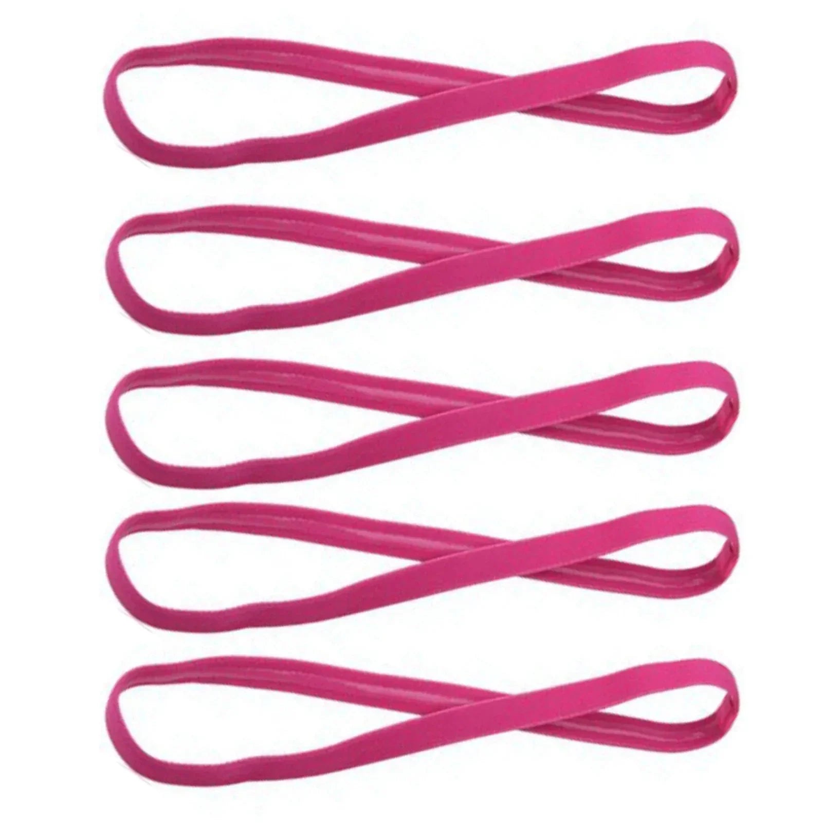 1/5/20Pcs Simple Elastic Headbands Unisex Sports Hairband Non-Slip Silicone Strip Sweat Guide Yoga Running Fitness Accessories
