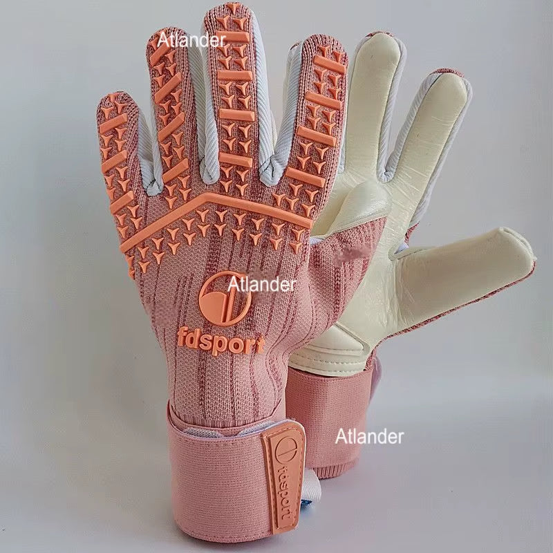 4MM Soccer Goalkeeper Gloves Thickened Latex Football Match Grip Protection Adult Goalkeeper Wrist Strap Soccer Goalie Gloves