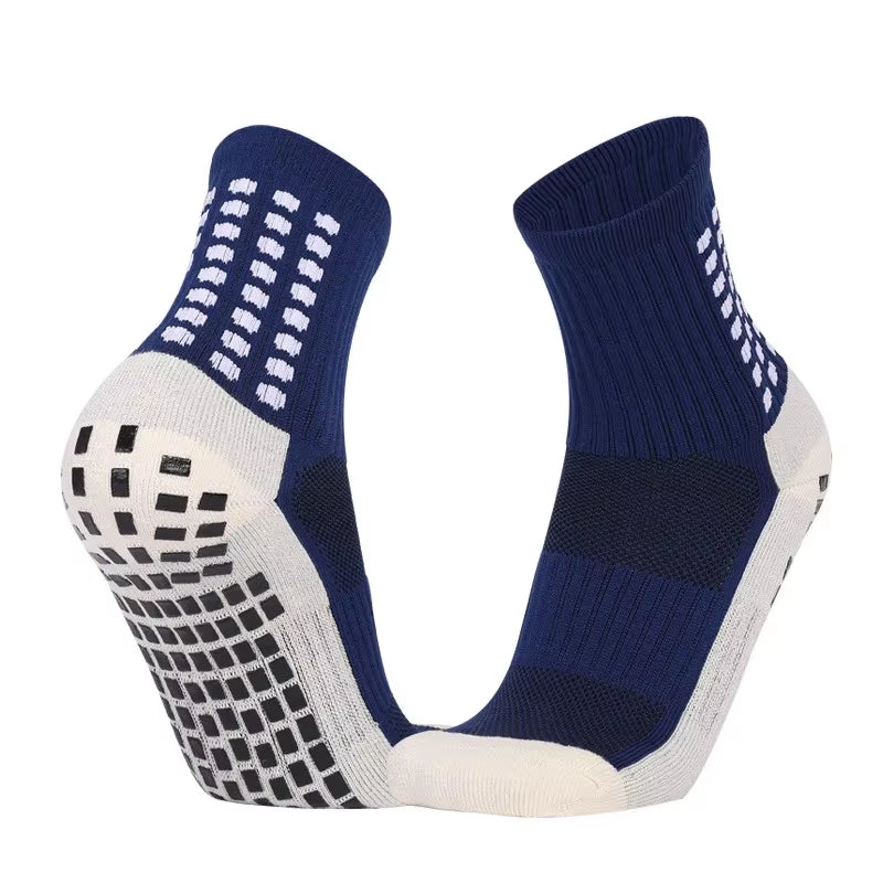 Men'S Football Soccer Socks Sports Cycling Grip Socks anti Slip Non Slip Grip Pads for Football Basketball New