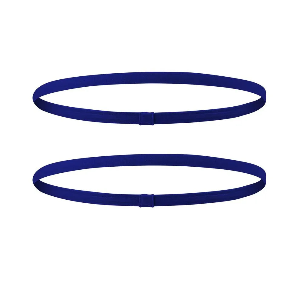1/2/5Pcs Women Sweatbands Football Yoga Pure Hair Bands Anti-Slip Elastic Rubber Thin Sports Headband Men Hair Accessories