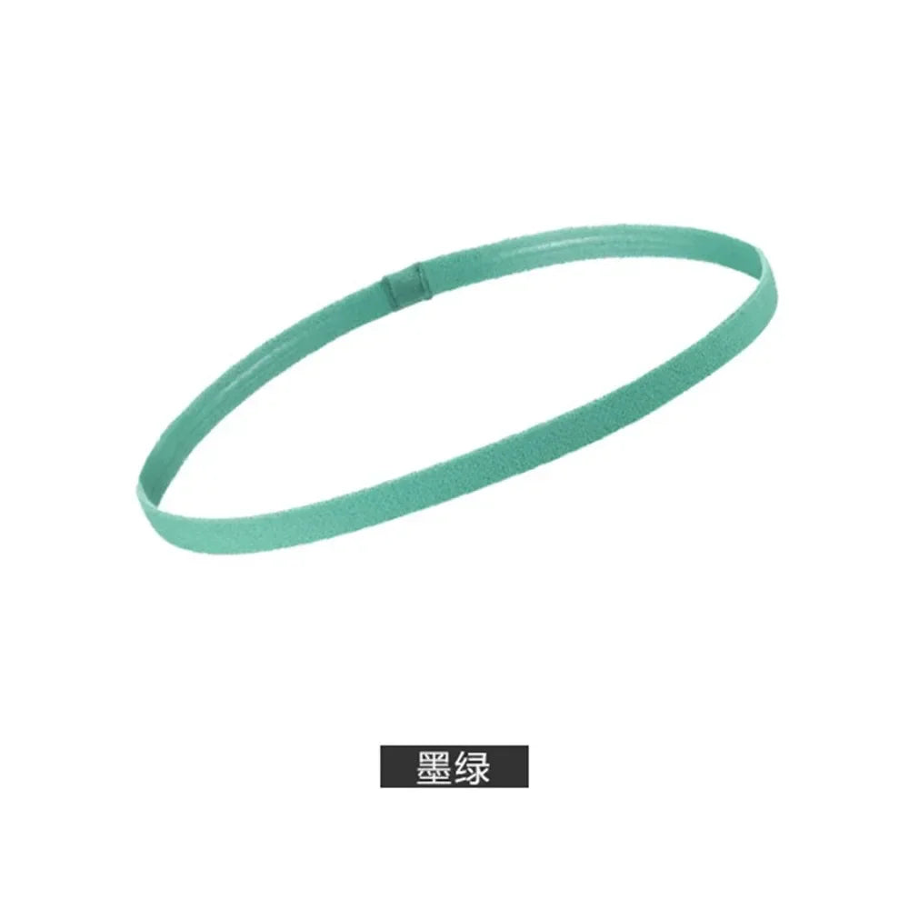 1/5/20Pcs Simple Elastic Headbands Unisex Sports Hairband Non-Slip Silicone Strip Sweat Guide Yoga Running Fitness Accessories