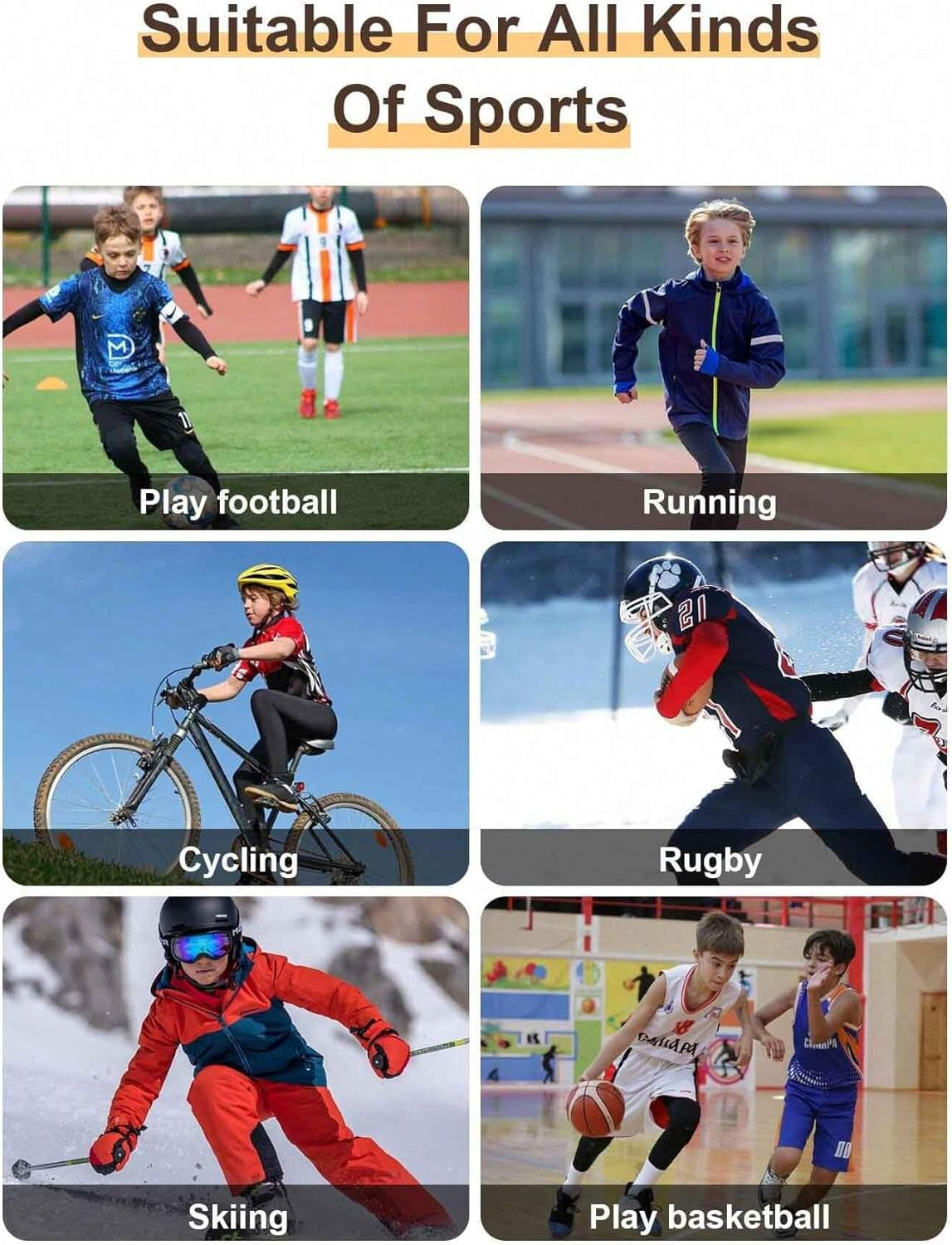 Boy'S Thermal Underwear Set Long Sleeve Athletic Base Layer Compression Underwear Shirt Tights Set