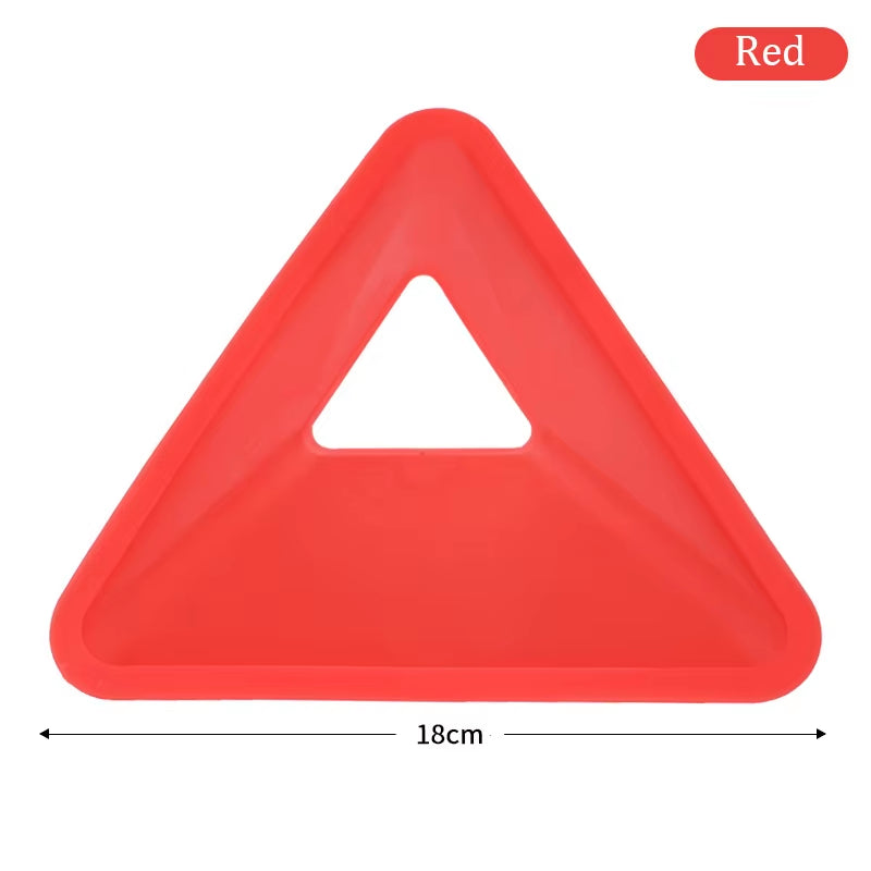 10Pcs Triangle Football Training Discs Soccer Agility Training Cones Practice Field Marking Portable Equipment for Kids Adult