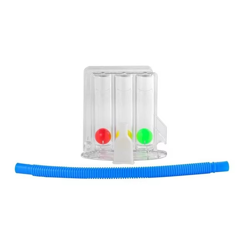 Deep Breathing Exercise 3 Ball Lung Function Breathing Trainer Vital Capacity Lung Function Improvement Rehabilitation Equipment