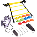 6M 12 Rung Speed Agility Ladder Training Set Field Cones Resistance Parachute Footwork Sport Soccer Football Training Equiment