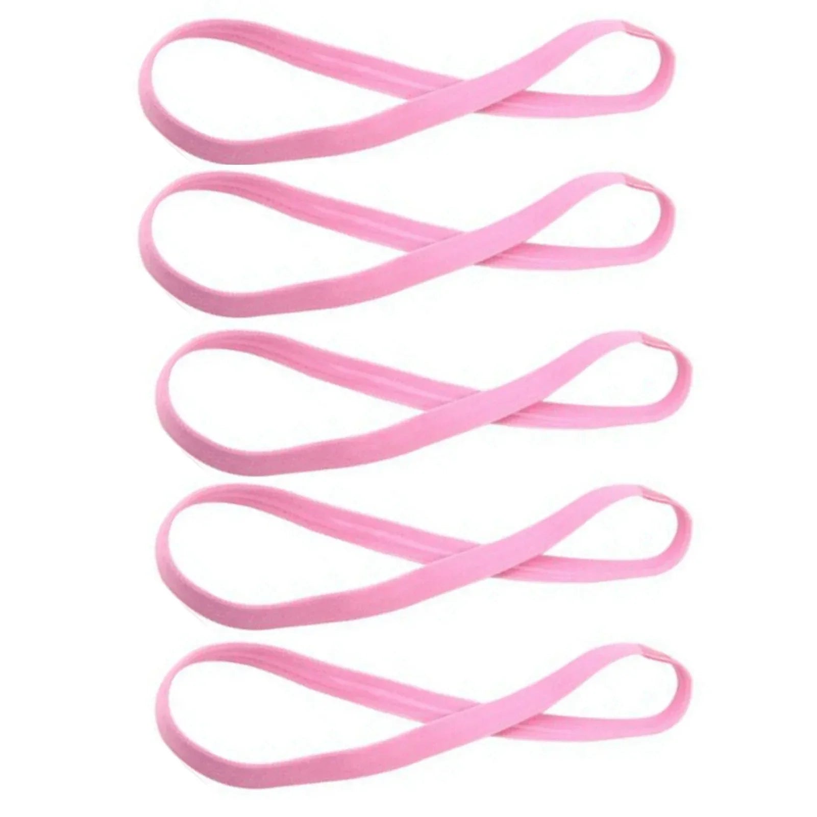 1/5/20Pcs Simple Elastic Headbands Unisex Sports Hairband Non-Slip Silicone Strip Sweat Guide Yoga Running Fitness Accessories
