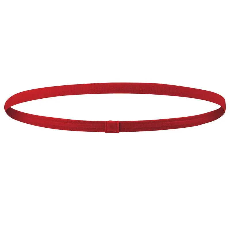 1/2/5Pcs Women Sweatbands Football Yoga Pure Hair Bands Anti-Slip Elastic Rubber Thin Sports Headband Men Hair Accessories