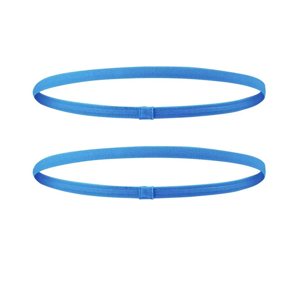 1/2/5Pcs Women Sweatbands Football Yoga Pure Hair Bands Anti-Slip Elastic Rubber Thin Sports Headband Men Hair Accessories