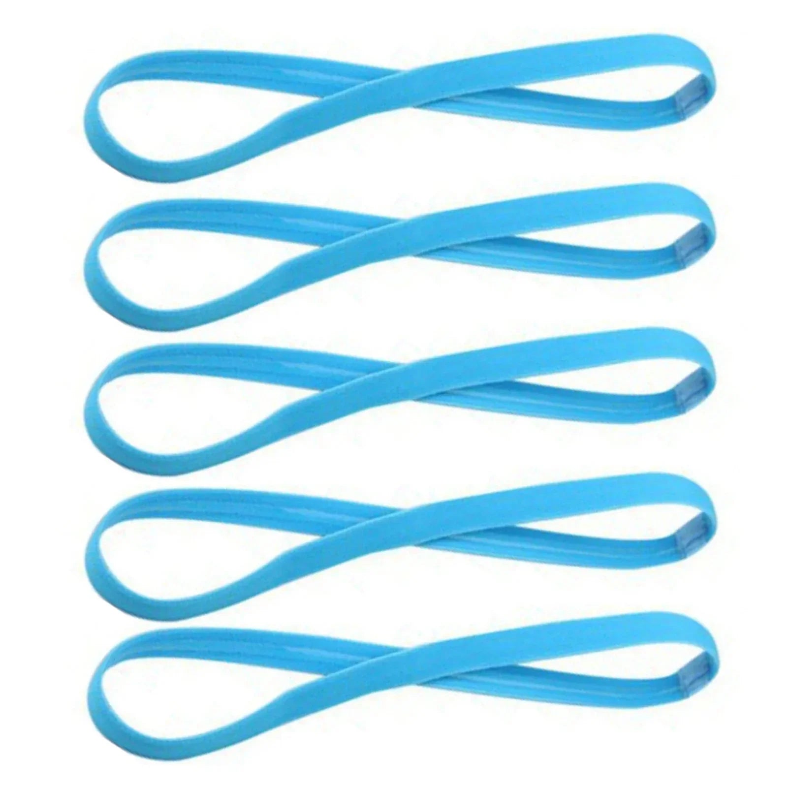 1/5/20Pcs Simple Elastic Headbands Unisex Sports Hairband Non-Slip Silicone Strip Sweat Guide Yoga Running Fitness Accessories