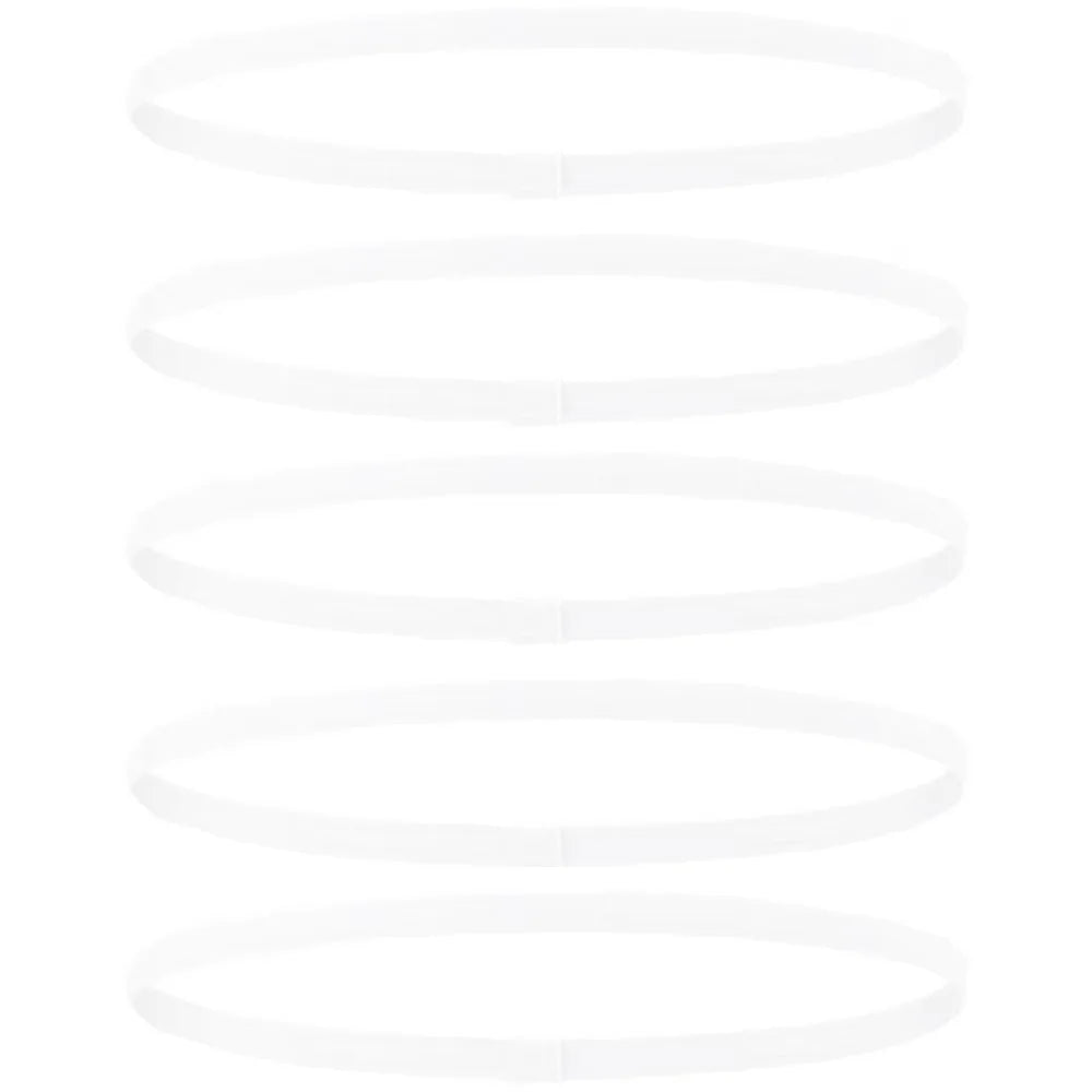 1/2/5Pcs Women Sweatbands Football Yoga Pure Hair Bands Anti-Slip Elastic Rubber Thin Sports Headband Men Hair Accessories
