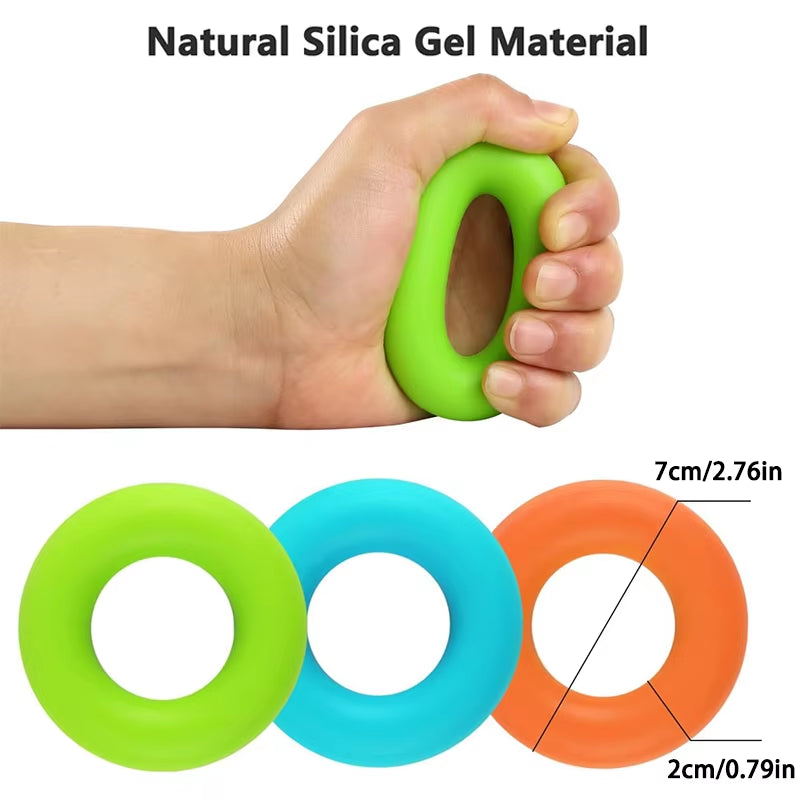 Grip Strength Set Five Piece Hand Trainer Fitness Adjustable Silicone Grip Strength Set, Grip Strength Training Set