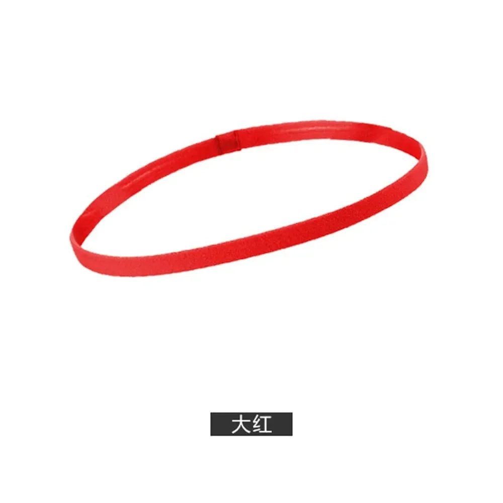 1/5/20Pcs Simple Elastic Headbands Unisex Sports Hairband Non-Slip Silicone Strip Sweat Guide Yoga Running Fitness Accessories