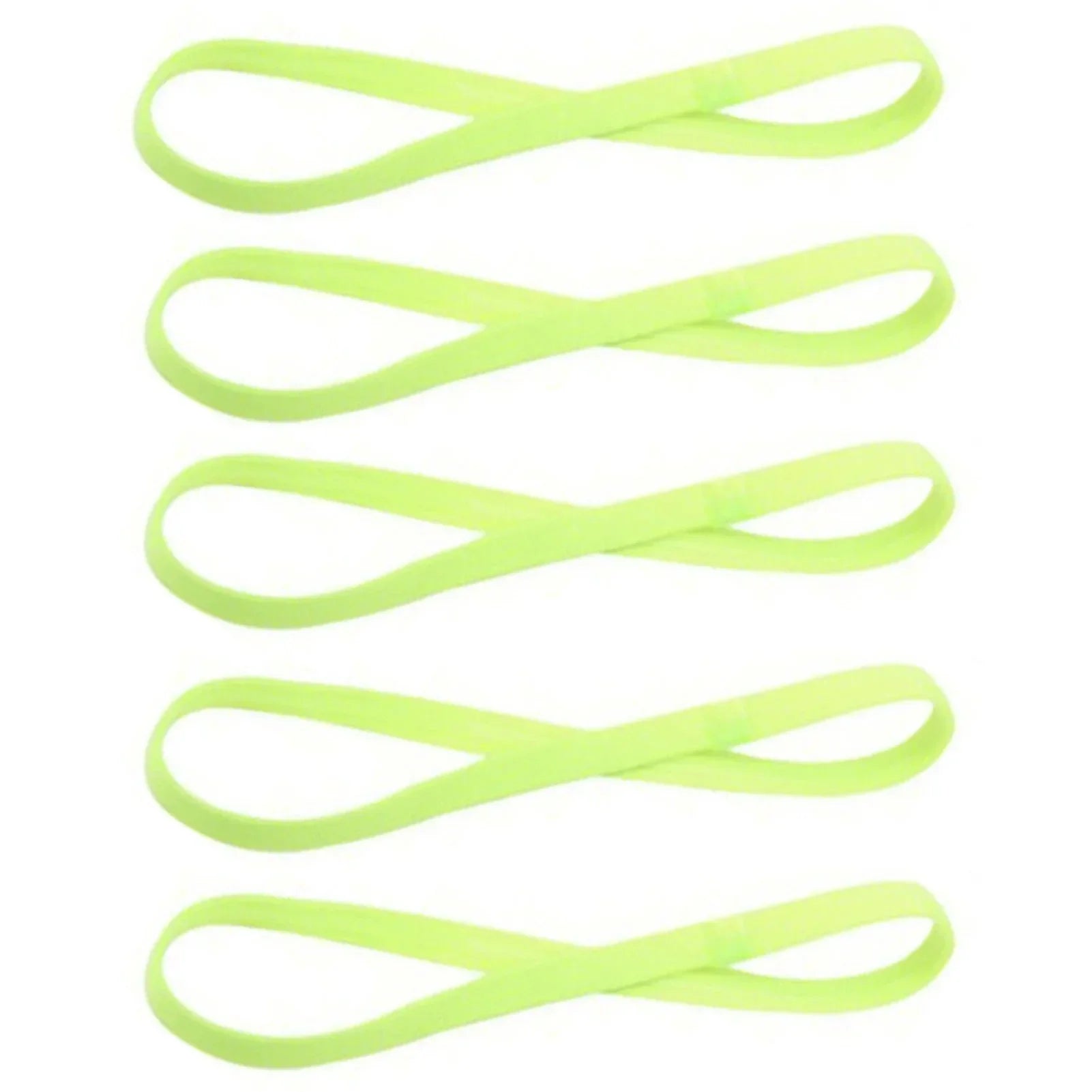 1/5/20Pcs Simple Elastic Headbands Unisex Sports Hairband Non-Slip Silicone Strip Sweat Guide Yoga Running Fitness Accessories