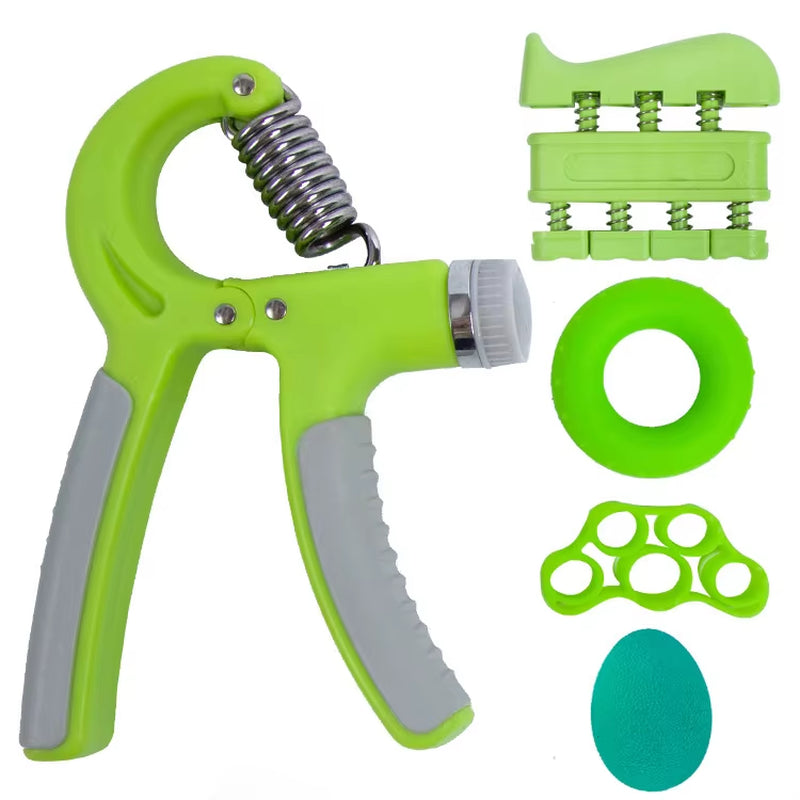 Grip Strength Set Five Piece Hand Trainer Fitness Adjustable Silicone Grip Strength Set, Grip Strength Training Set