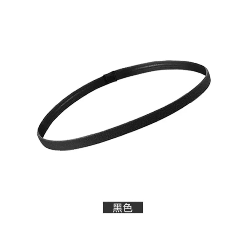 1/5/20Pcs Simple Elastic Headbands Unisex Sports Hairband Non-Slip Silicone Strip Sweat Guide Yoga Running Fitness Accessories
