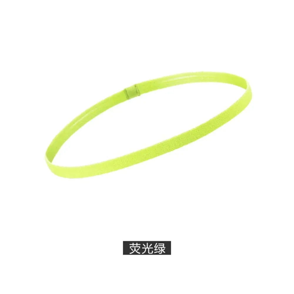 1/5/20Pcs Simple Elastic Headbands Unisex Sports Hairband Non-Slip Silicone Strip Sweat Guide Yoga Running Fitness Accessories