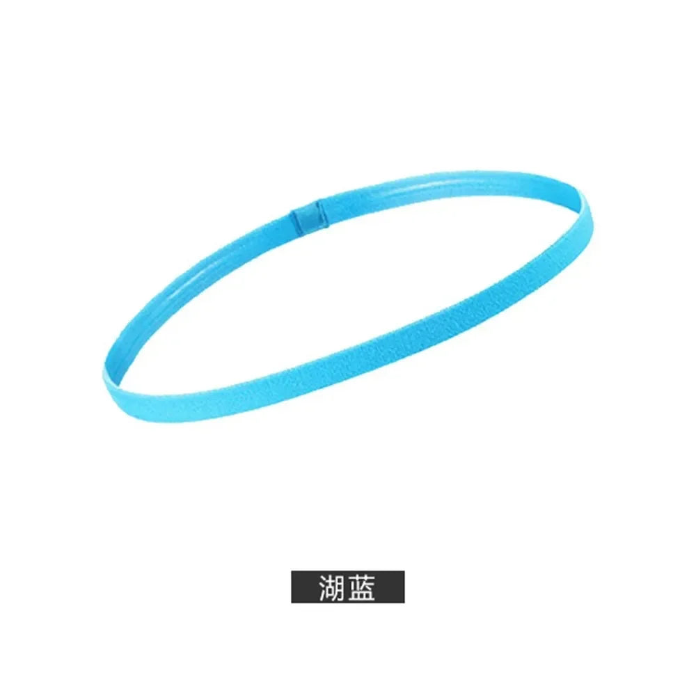 1/5/20Pcs Simple Elastic Headbands Unisex Sports Hairband Non-Slip Silicone Strip Sweat Guide Yoga Running Fitness Accessories