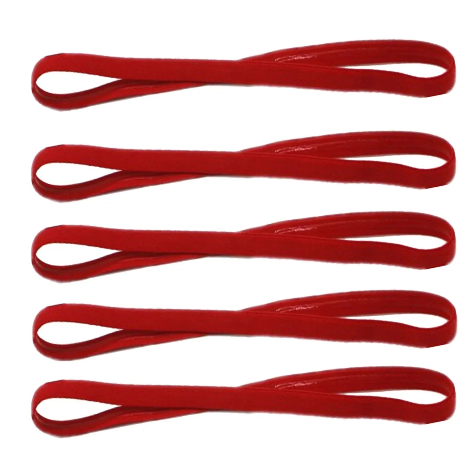 1/5/20Pcs Simple Elastic Headbands Unisex Sports Hairband Non-Slip Silicone Strip Sweat Guide Yoga Running Fitness Accessories