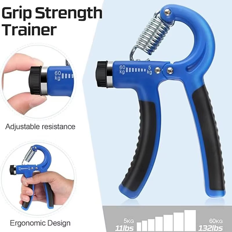 Grip Strength Set Five Piece Hand Trainer Fitness Adjustable Silicone Grip Strength Set, Grip Strength Training Set