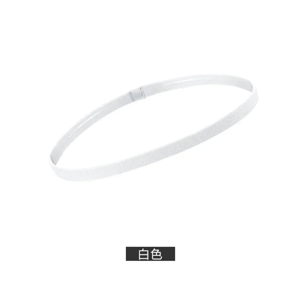 1/5/20Pcs Simple Elastic Headbands Unisex Sports Hairband Non-Slip Silicone Strip Sweat Guide Yoga Running Fitness Accessories