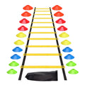 1 Set of Soccer Speed Quickness Agility Training Set Agility Ladder, (19.6 Ft Long with 12 Rungs)