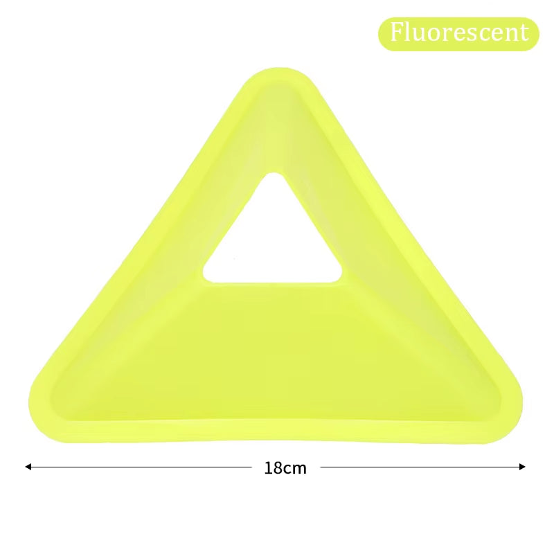 10Pcs Triangle Football Training Discs Soccer Agility Training Cones Practice Field Marking Portable Equipment for Kids Adult