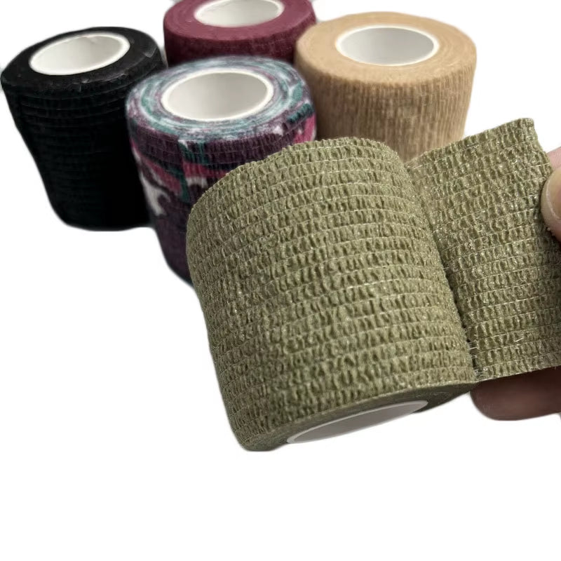 Elastic Bandage Self-Adhesive Tape for Finger Wrist Ankle Breathable Sport Fixer Tape Medical Camouflage Wrap Pet Animal Bandage